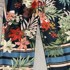 Zara Basic Floral Print Trousers